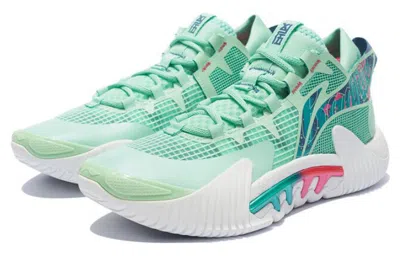 Li-ning Badfive 2 Low 'green White' In Blue