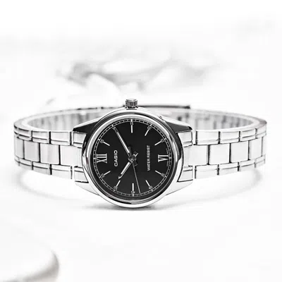 Casio Quartz Waterproof Silverblack Analog In Metallic