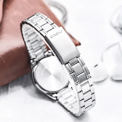 Casio Quartz Waterproof Silverblack Analog In Metallic