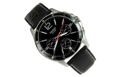 Casio Waterproof Unisex Mens Black Analog
