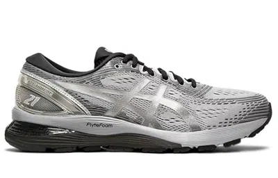 Asics Gel-nimbus 21 Platinum 'sheet Rock Silver' In Gray