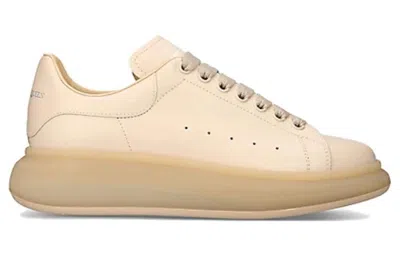 Alexander Mcqueen Oversized Low-top Sneakers 'beige' In Brown