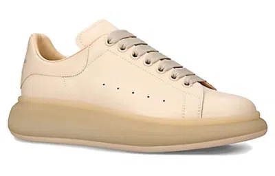 Alexander Mcqueen Oversized Low-top Sneakers 'beige' In Brown