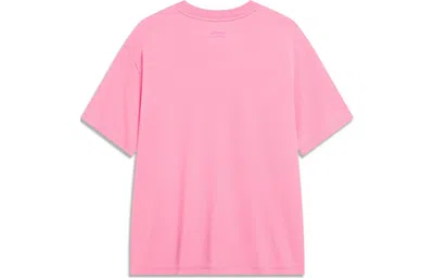 Li-ning Logo Loose Fit T-shirt 'pink'