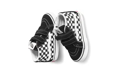 Vans Old Skool Sneakers White/black With Check Pattern In Black
