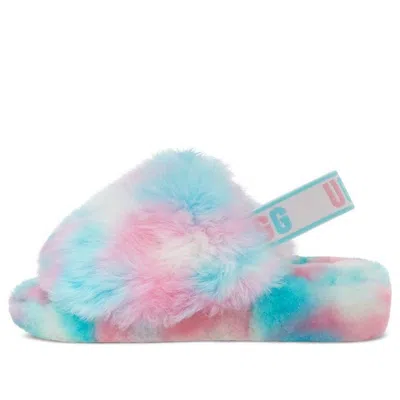Ugg (wmns)  Fluff Yeah Slide 'blue Pink' In Multi