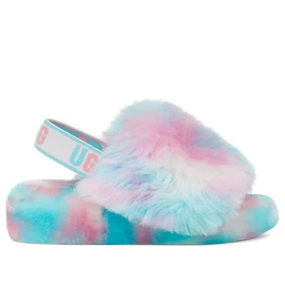 Ugg (wmns)  Fluff Yeah Slide 'blue Pink' In Multi