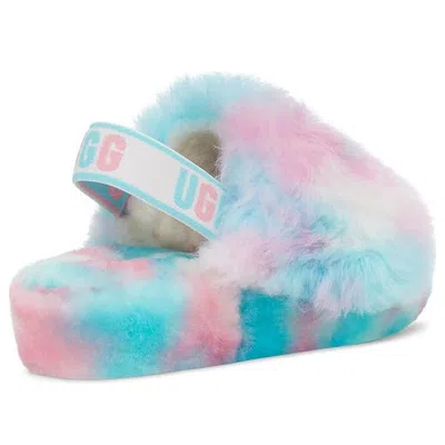 Ugg (wmns)  Fluff Yeah Slide 'blue Pink' In Multi