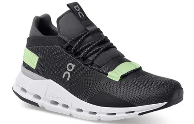 On Running Cloudnova 'eclipse Meadow Green' In Black