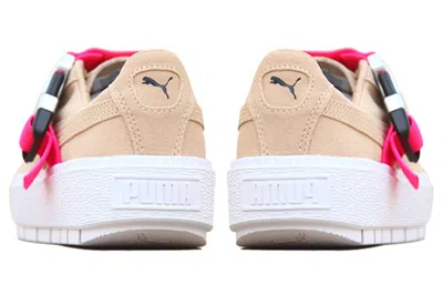 Puma (wmns)  Fenty X Platform Trace Buckle 'cement Pink' In Brown