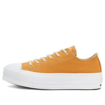 Converse (wmns)  Renew Cotton Chuck Taylor All Star Platform Low 'sunflower Gold' In Multi