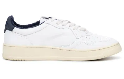 Autry White Medalist Low Leather Sneakers In Multi