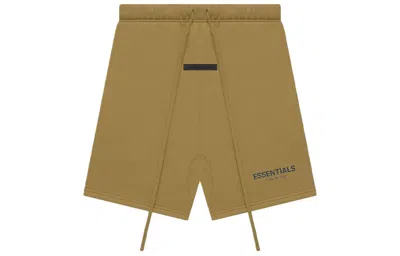 Essentials Fear Of God  Fw21 Sweatshorts 'amber' In Brown