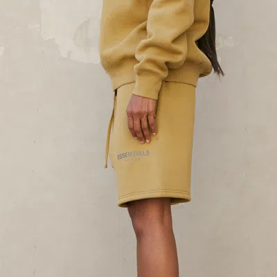 Essentials Fear Of God  Fw21 Sweatshorts 'amber' In Brown