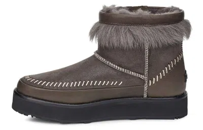 Ugg (wmns)  Fluff Punk Boot Fleece Lined In Brown