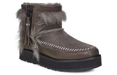 Ugg (wmns)  Fluff Punk Boot Fleece Lined In Brown