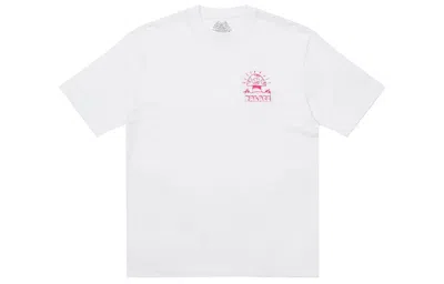 Palace X Lotties Crossover Dragon Alphabet Pattern Short Sleeve Unisex White In White