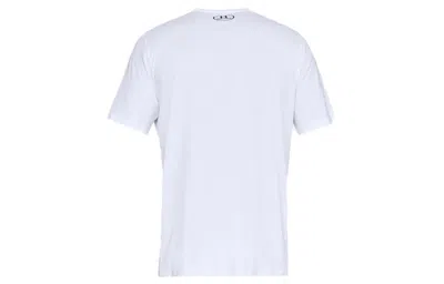 Under Armour Ua Sportstyler Logo Training Sports Short Sleeve Couple Style White In White