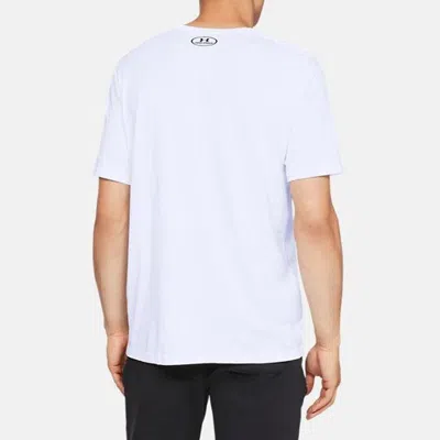 Under Armour Ua Sportstyler Logo Training Sports Short Sleeve Couple Style White In White