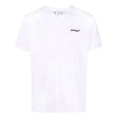 Off-white Ss22 Printing Round Neck Pullover Short Sleeve Ordinary Version White In White