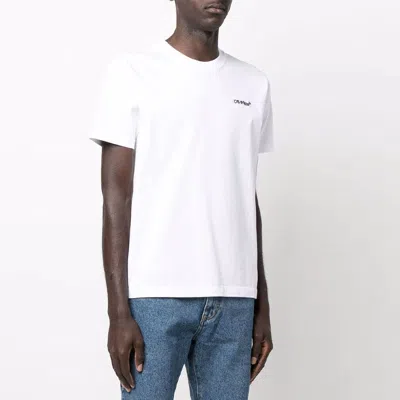 Off-white Ss22 Printing Round Neck Pullover Short Sleeve Ordinary Version White In White