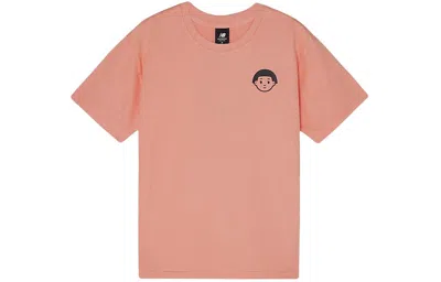 New Balance (wmns)  X Noritake Crossover Funny Pattern Casual Short Sleeve T-shirt Pink In Pink