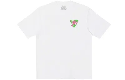 Palace X M-zone Crossover Small Tri-ferg Pattern Short Sleeve Unisex White In White