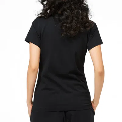 New Balance (wmns)  Round Neck T-shirt 'black' In Black