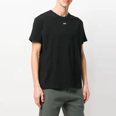 Off-white Basic Logo Pill Box Short Sleeve In Black