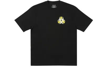 Palace Bio Hazard Black Triangle Back Pattern Logo Short Sleeve Unisex In Black