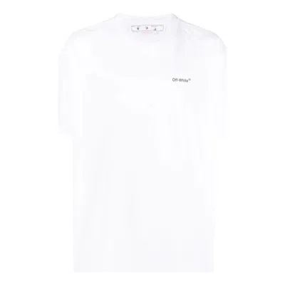 Off-white Ss22 Printing Round Neck Pullover Short Sleeve Ordinary Version White In White