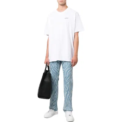 Off-white Ss22 Printing Round Neck Pullover Short Sleeve Ordinary Version White In White