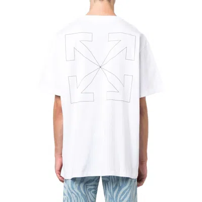 Off-white Ss22 Printing Round Neck Pullover Short Sleeve Ordinary Version White In White