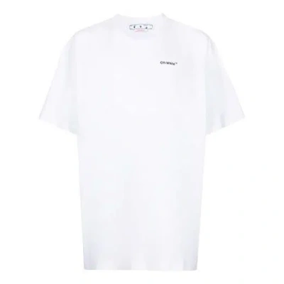 Off-white Ss22 Printing Round Neck Pullover Short Sleeve Ordinary Version White In White