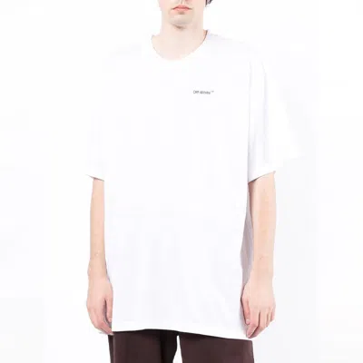 Off-white Ss22 Printing Round Neck Pullover Short Sleeve Ordinary Version White In White