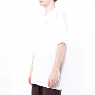 Off-white Ss22 Printing Round Neck Pullover Short Sleeve Ordinary Version White In White
