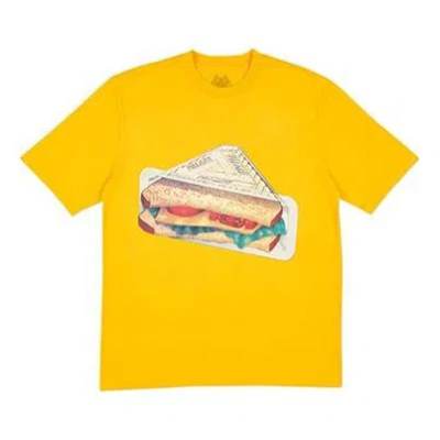 Palace Plow Mans T-shirt Citrus Triangle Pattern Short Sleeve Unisex Yellow In Yellow