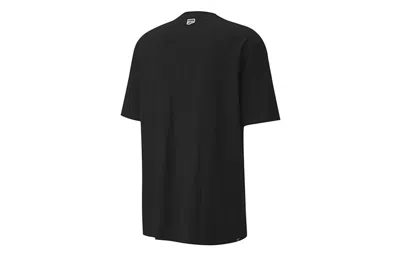 Puma Downtown Printing Casual Short Sleeve Black In Black