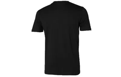Puma Round Neck Short Sleeve Rebel Basic Black In Black