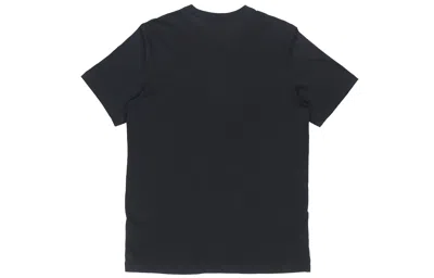 Nike Sportswear Club Embroidered Logo Solid Color Round Neck Short Sleeve Black In Black