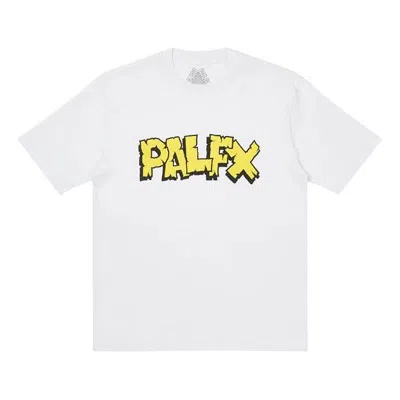 Palace Alphabet Basic Printing Short Sleeve Unisex White In White