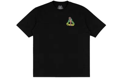 Palace Rolls P3 Back Logo Gradient Large Triangle Printing Short Sleeve Unisex Black In Black