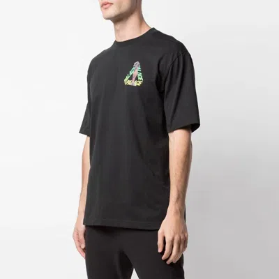 Palace Rolls P3 Back Logo Gradient Large Triangle Printing Short Sleeve Unisex Black In Black