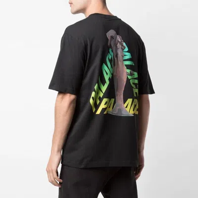 Palace Rolls P3 Back Logo Gradient Large Triangle Printing Short Sleeve Unisex Black In Black