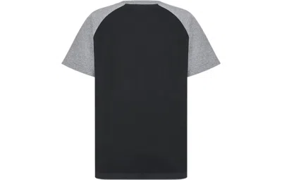 Dior Men's  Ss22 Alphabet Pattern Loose Short Sleeve Black T-shirt In Multi