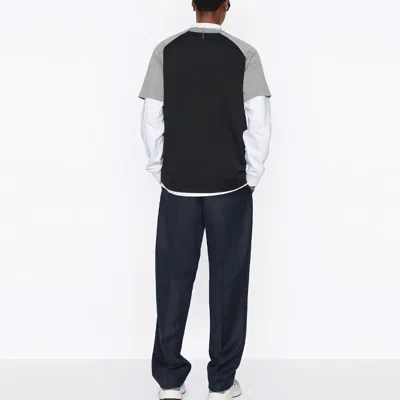 Dior Men's  Ss22 Alphabet Pattern Loose Short Sleeve Black T-shirt In Multi