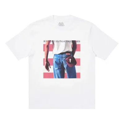 Palace Born To Bun White Character Pattern Printing Short Sleeve Unisex In White