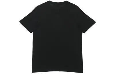 Puma Athleisure Casual Sports Bronzing Logo Printing Short Sleeve Black In Black