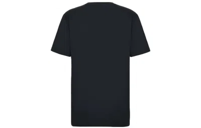 Dior Men's  Knit Round Neck Short Sleeve Navy Blue In Black