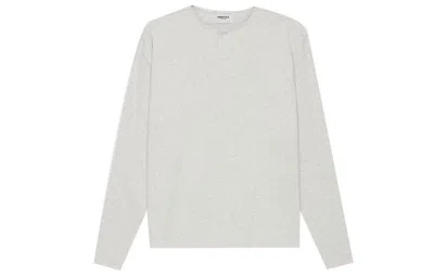 Essentials Fear Of God  Ss21 Pullover Crewneck Light Heather Oatmeal In Gray